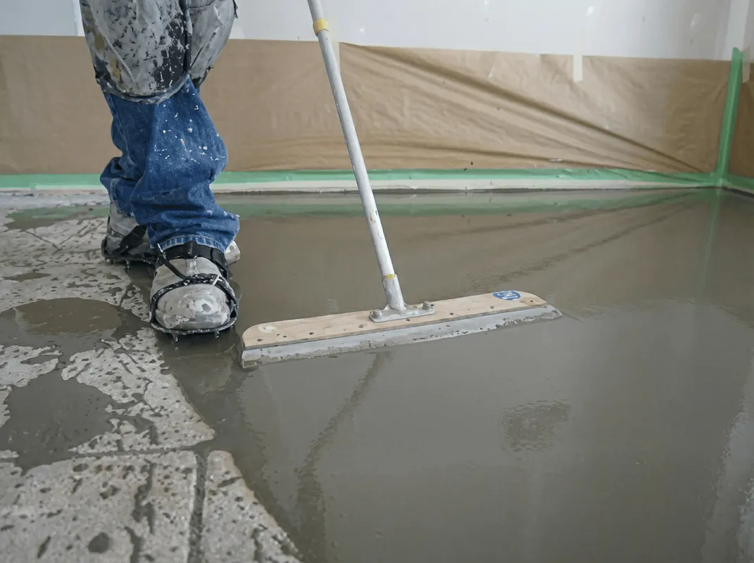 Uneven floor being professionally repaired in El Paso, TX